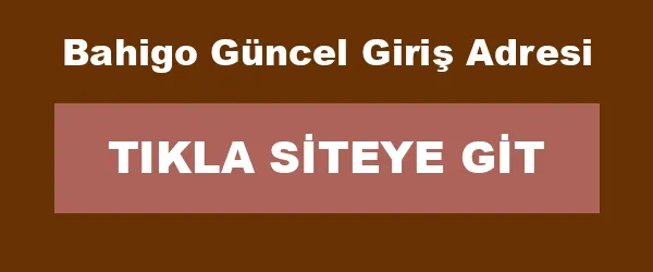 Bahigo Güncel Giriş Adresi infografik